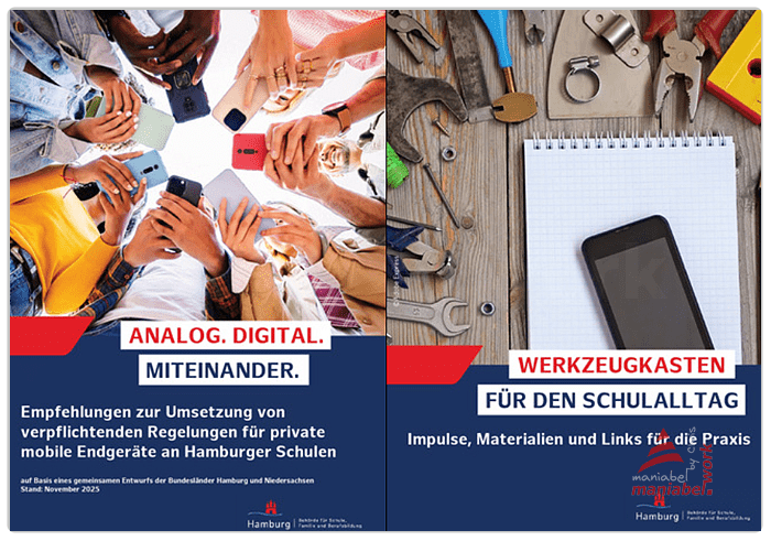 Screenshot der BSFB-Broschüren zu Endgeräten in der Schule