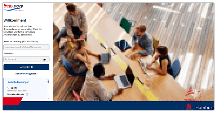 Screenshot Bildung digitalisieren Schuldock