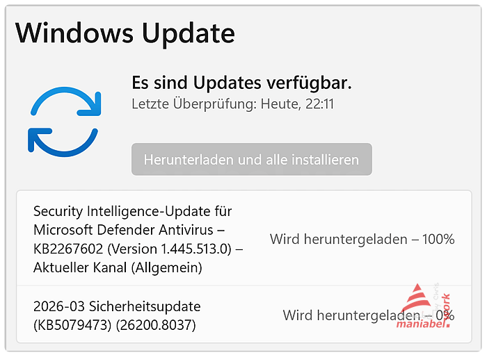 Es sind Updates verfügbar_maniabel
