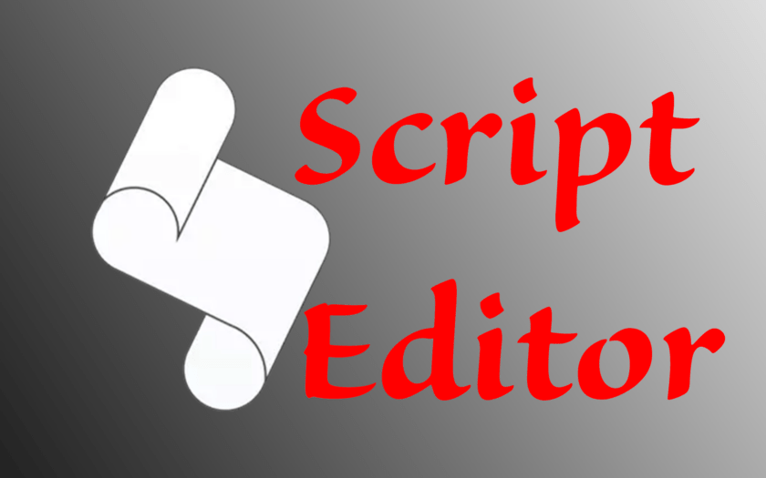 Icon ScriptEditor mit Schriftzug