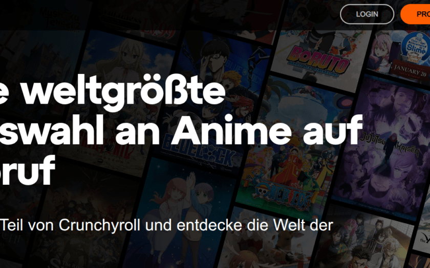 Screenshot Website crunchyroll.com