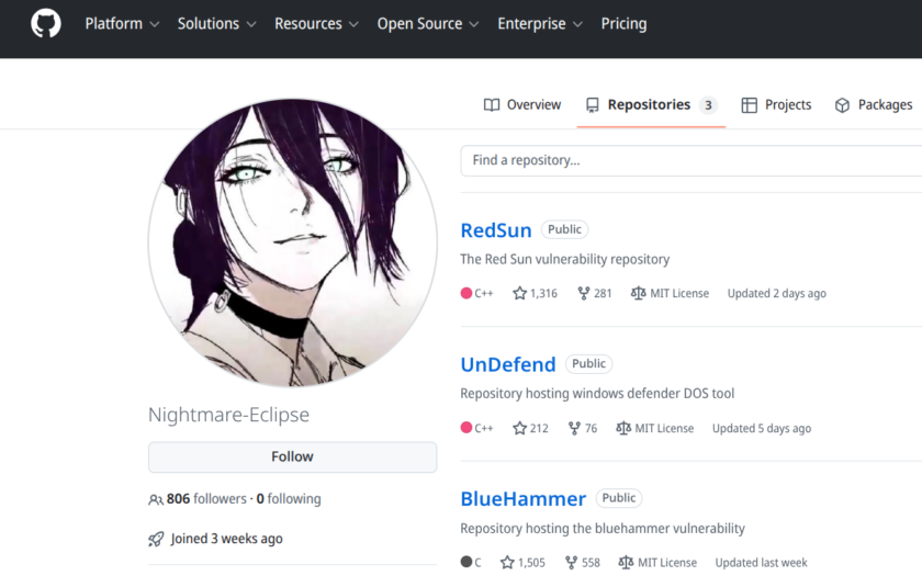 Nightmare‑Eclipse GitHub