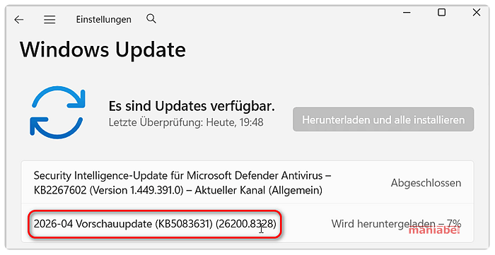 Windows11 Optionales,Kumulatives Update